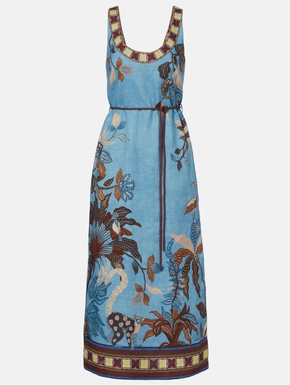 ALEMAIS Georgie printed linen midi dress - Picture 5 of 13